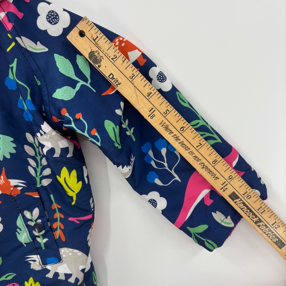 Keaiyounuo Kids Dinosaur Print Hooded Windbreaker Rain Jacket 2T Blue Pink Sz 90 - Picture 12 of 13